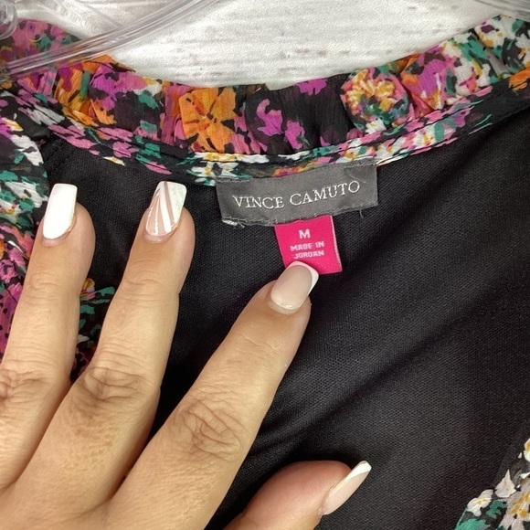 VINCE CAMUTO SIZE M FLORAL DRESS‎ SUMMER FALL MIDI - Picture 11 of 11